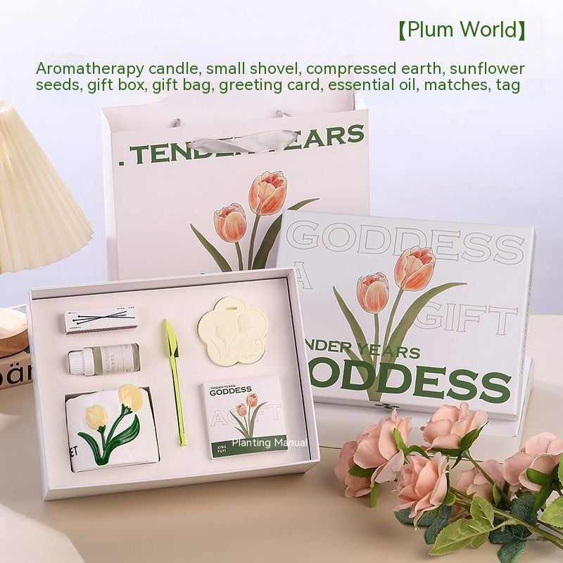Tulip Aromatherapy Candle Gift Box Suit