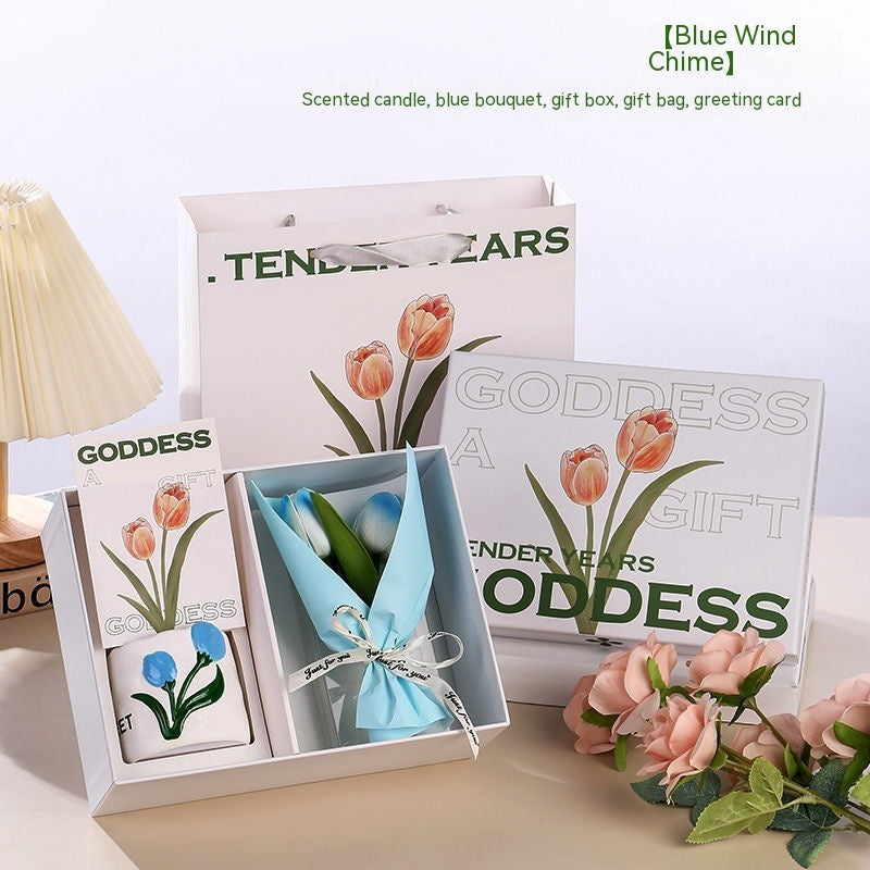 Tulip Aromatherapy Candle Gift Box Suit