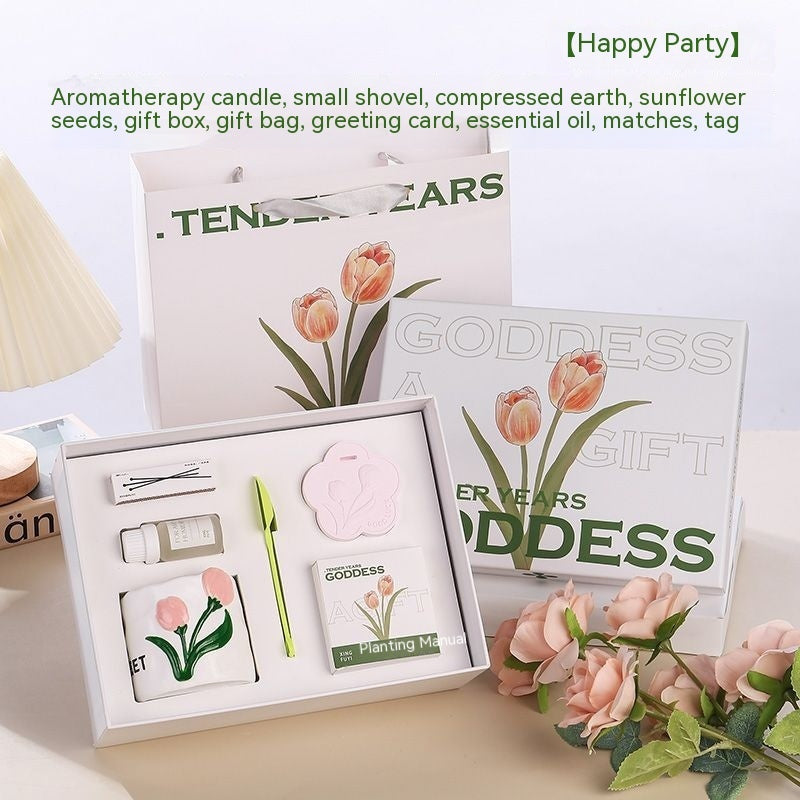Tulip Aromatherapy Candle Gift Box Suit