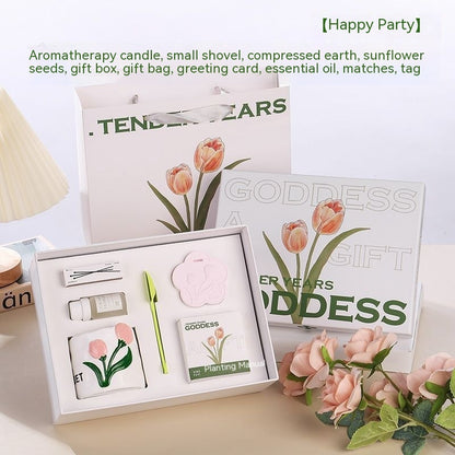 Tulip Aromatherapy Candle Gift Box Suit