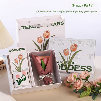 Tulip Aromatherapy Candle Gift Box Suit