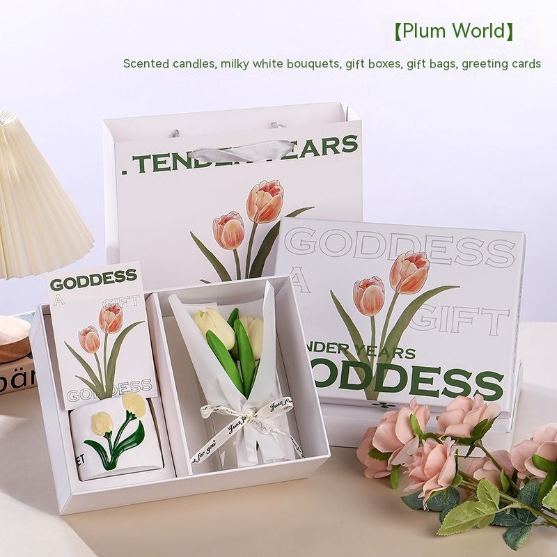 Tulip Aromatherapy Candle Gift Box Suit