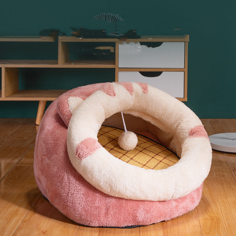 Cat Litter Four Seasons General Kennel Cat Semi-enclosed House Warm
